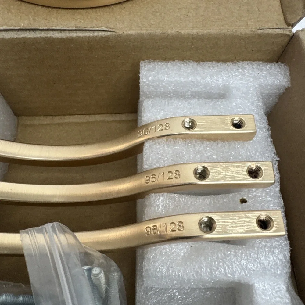 Goo-Ki  4 Pack 5 1/2'' Center to Center Antique Brass Cabinet Drawer Handles